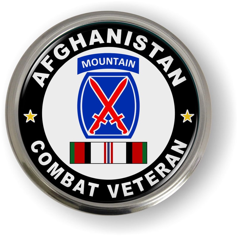 10th Mountain Division Afghanistan Combat Veteran Emblem